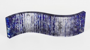 'Memory Surfing' Made by Cathryn Shilling during her Advanced Glass Workshop at Kensington and Chelsea College