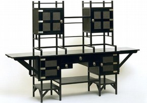 Japanese style sideboard by E W Godwin, England, c.1867. Museum no. 38-1953