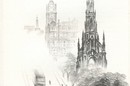 Princes Street in the fog, reproduced in 'The Silent Traveller in Edinburgh', 1948