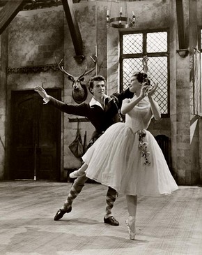 La Sylphide, Ballet Rambert, black and white photograph, 1961