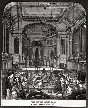 The Interior of Oxford Music Hall, London, late 19th century. © Victoria and Albert Museum, London