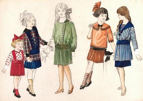 5) Madeleine Vermont (1897-1972), fashion design, London, 1913. Museum no. E.954-1977