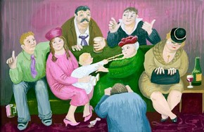 ‘The Christening Party’ made by Kate Brummitt during her Illustration class at Landmark Arts Centre.