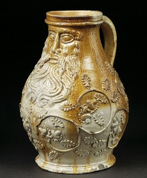 Bartmann jug, unknown maker, about 1540, Museum no. C.9-2002