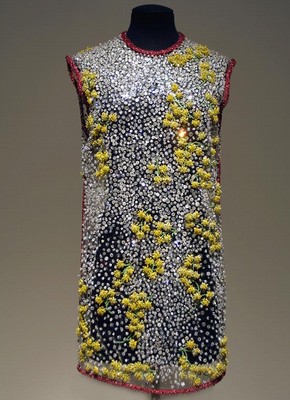 Evening dress, Autumn-Winter 1995/96, Versace, vinyl plastic with diamanté and bead embroidery