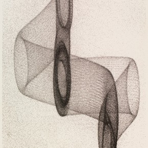 Herbert W. Franke, 'Elektronische Grafik' (detail), 1970 (original photograph 1962). Museum no. E.110-2008. Given by the Computer Arts Society, supported by System Simulation Ltd, London