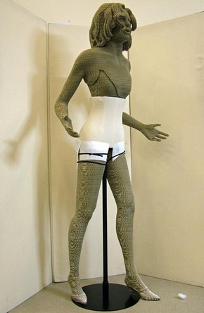 Figure 1 - Assembled, undressed prototype figure. Photography by Sam Gatley