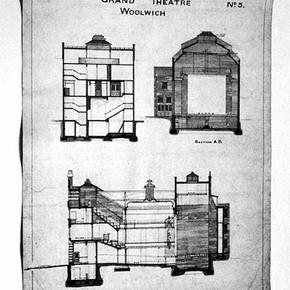 Figure 1. A drawing for the Grand Theatre Woolwich.