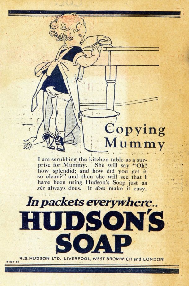 Hudson's Soap advert.