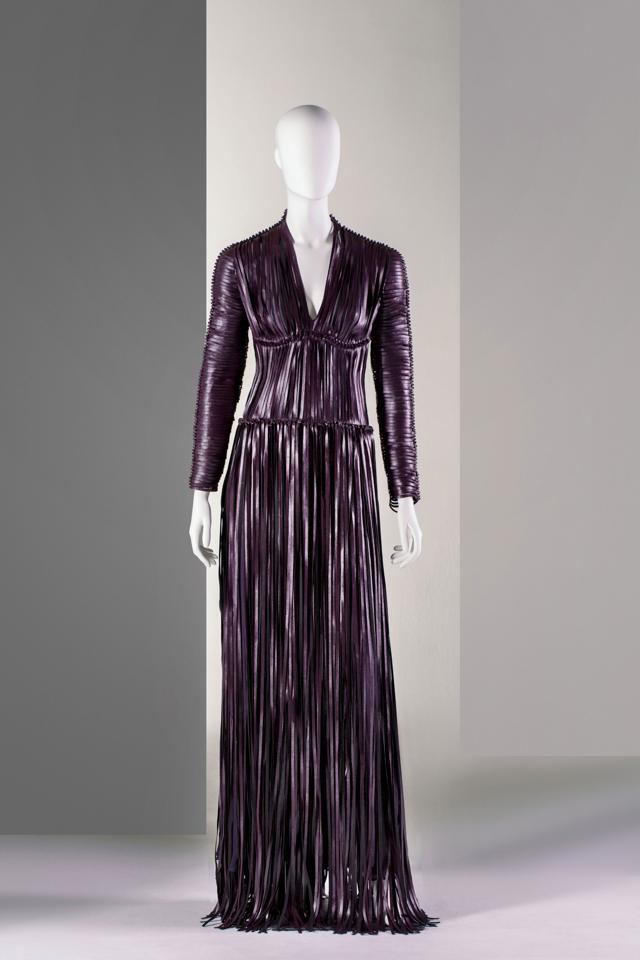 Grape dress made with Vegea