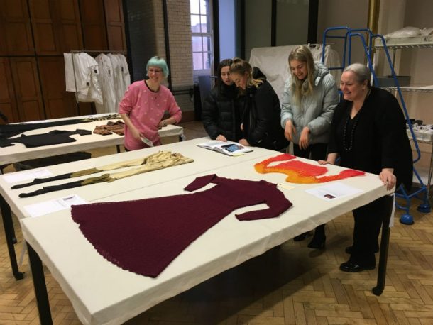 Tutors and students from Nottingham Trent University at the Clothworkers' Centre