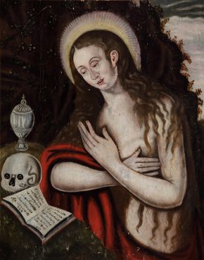 The Penitent Magdalene, painting, unknown maker, England, 1570-99, oil on panel. Museum no. 1430471. © National Trust Images