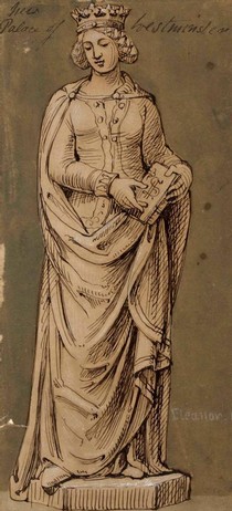 Figure 2 - Queen Eleanor in Sketches and Drawings by John Thomas, Volume 2 (RIBA, 49)