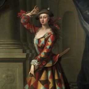 Hester Booth (1680-1773) as a Harlequin Woman, John Ellys, Museum no. S.668-1989