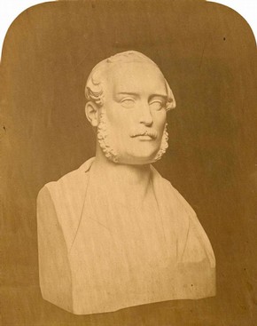 Figure 7 - Bust of Prince Albert in Sketches and Drawings by John Thomas, Volume 1 (RIBA, 68)