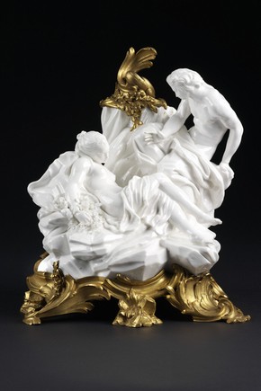 Venus and Adonis, Mythological Group, 1750-55. Museum no. C.356-1909