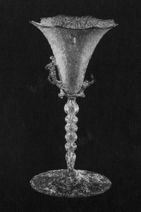 Fig 1. Venetian wine glass, 16th-17th century, from the collection at the V&A Museum