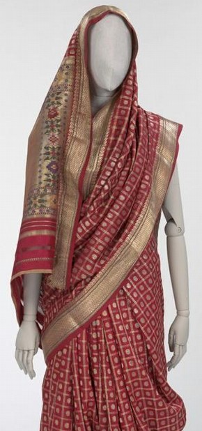 Figure 4 - Sari, Ahmedabad, India, 19th century. Museum no. IS.181-1960