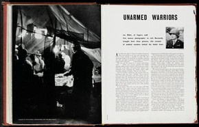 Magazine page featuring photographs by Lee Miller, 20th century. NAL. PP.1.A, © Victoria and Albert Museum, London