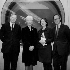 From left to right: HRH the Duke of Gloucester, Mrs Mary Moore, Ms Laura Davies , Mr Loyd Grossman.