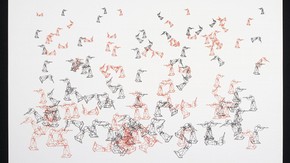 Random War, Lithograph, Charles Csuri, 1967. Museum no. Circ.773-1969
