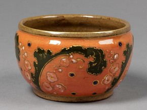 Figure 7 - Bowl, Ernest Chaplet, probably decorated by A. L. and E.-A. Dammouse, about 1885. Museum no. C.308-1983