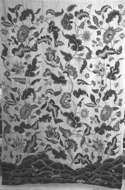 Conservation of a crewelwork bed curtain - Victoria and Albert Museum