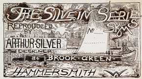 Figure 2 - Design for Silvern Series label, 1889 (SE484). Museum of Domestic Design & Architecture