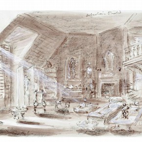 Set design by Oliver Messel for the film Suddenly, Last Summer. Museum no. S.388-2006