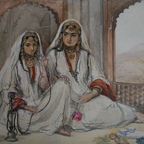 Figure 1. 'Two Nautch Girls' by William Carpenter (IS. 157-1882) (Photography by V