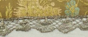 Figure 18 - Detail of chalice veil, possibly France, 1680s-1690s. Museum no. 1252-1877, photography by Alice Dolan. 