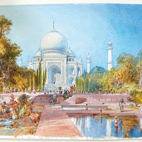 Figure 2. 'View of the Taj Mahal, Agra' by William Simpson (IS. 1130-1869) (Photography by V