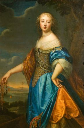 Portrait of Jeanne de Marigny, attributed to Charles (1604-92) and Henri Beaubrun (1603-77), Paris, about 1650-60, oil on canvas. Museum no. 566-1882, © Victoria and Albert Museum, London