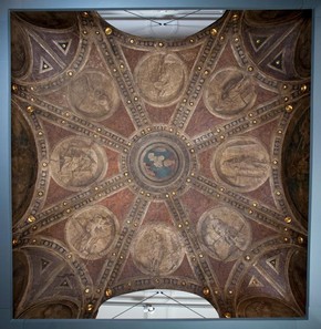 Figure 9a - Ceiling from Casa Maffi, Cremona, about 1500. Museum no. 428-1889