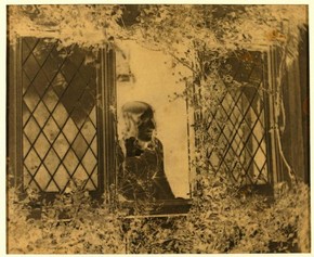 Figure 3 - B B Turner, Agnes Chamberlain at the Window, 1854, paper negative. Museum no. E.5-2009