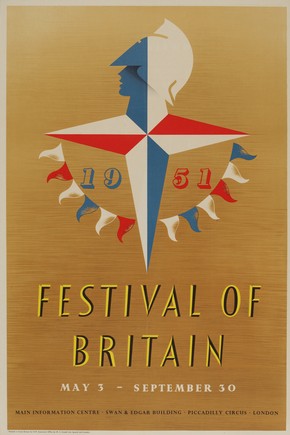 Festival of Britain poster by Abram Games, 1951. Museum no. E.308-2011