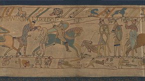 Bayeux Tapestry (Battle of Hastings, Scene 6) Showing the Death of Harold, Victorian Replica
