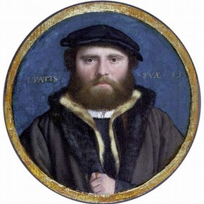 Unknown man, possibly Hans of Antwerp, attributed to Holbein. Museum no P.158-1910