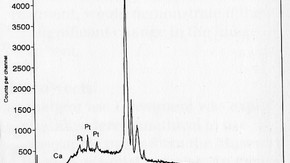 XRF spectrum of iron levels in Lady Portrait print after treatment