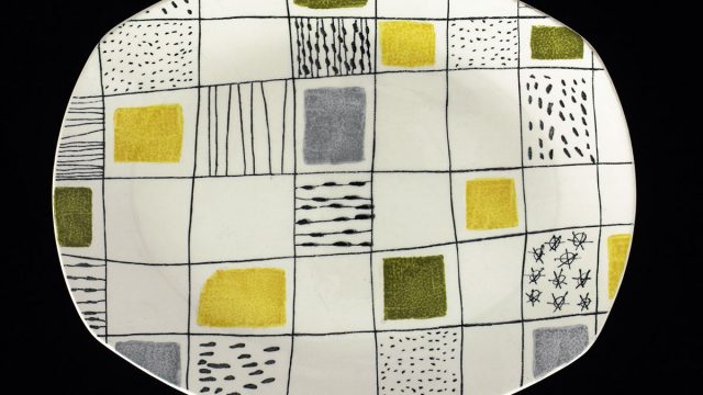 An oval dish designed by Sir Terence Conran