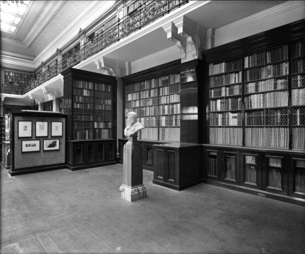 Photograph of the Alma Tadema Library, 1915