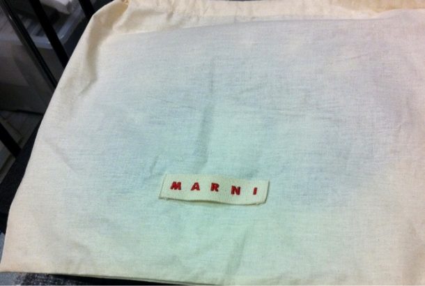 Marni dust bag, with ‘MARNI’ label