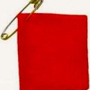 The squares students wore required two items to make – a red felt square and a safety pin.