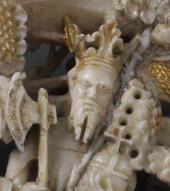 Detail of crozier showing St. Olaf, A.1-2002 © Victoria and Albert Museum, London