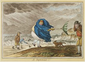 'A Squall,' James Gillray, 1810. © Victoria and Albert Museum, London.