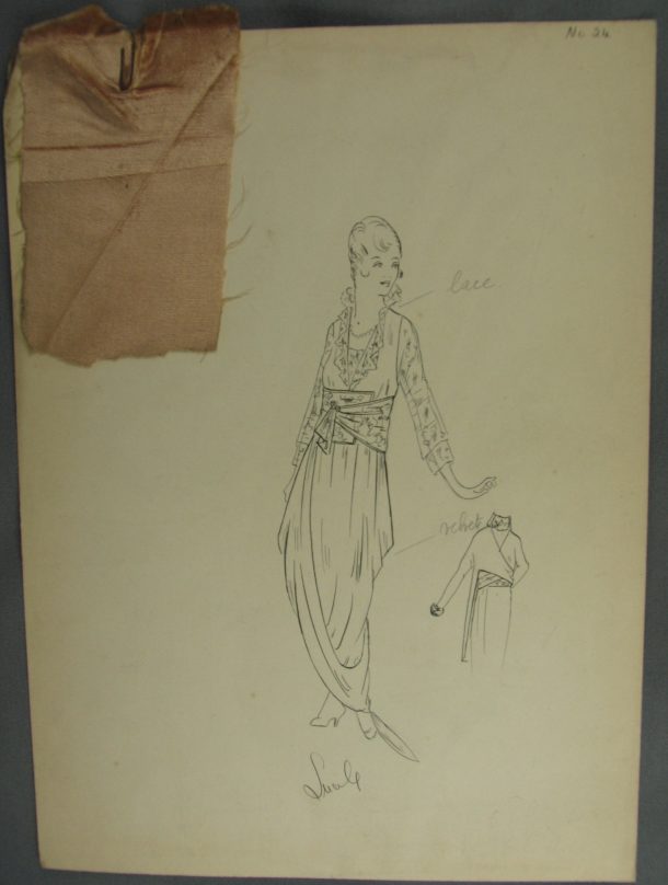 Milady, Lucile design no. 24, ca.1914. Archive of Art and Design, AAD/2008/6/25. © Victoria and Albert Museum, London