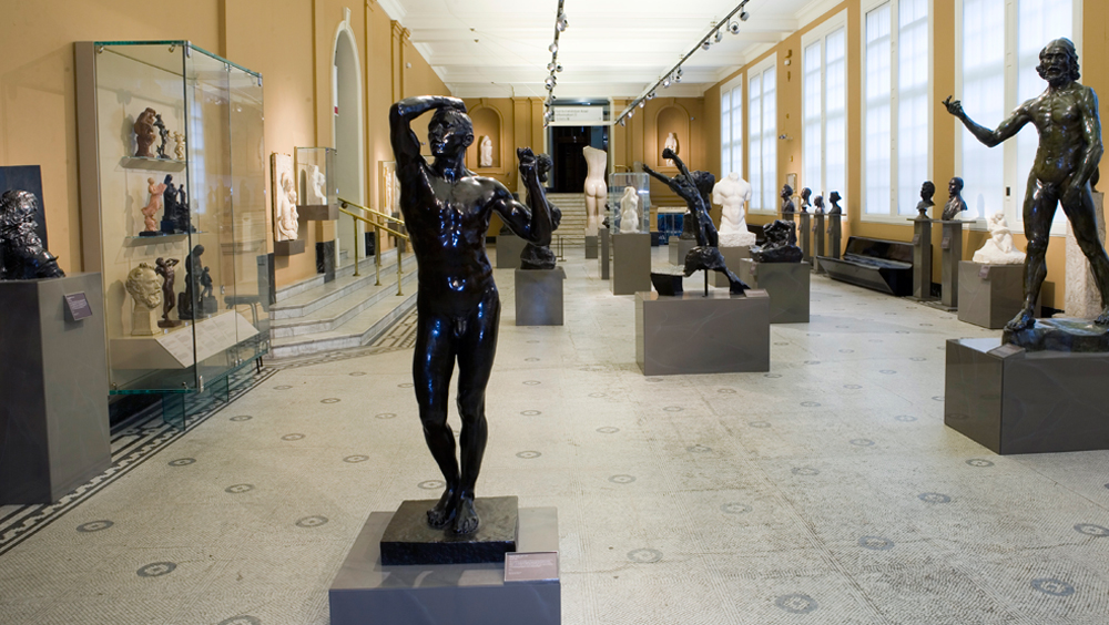 Rodin sculptures on display in Room 21 of the V&A.