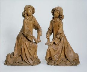 Pair of kneeling angels by the German sculptor Tilman Riemenschneider (died 1531).