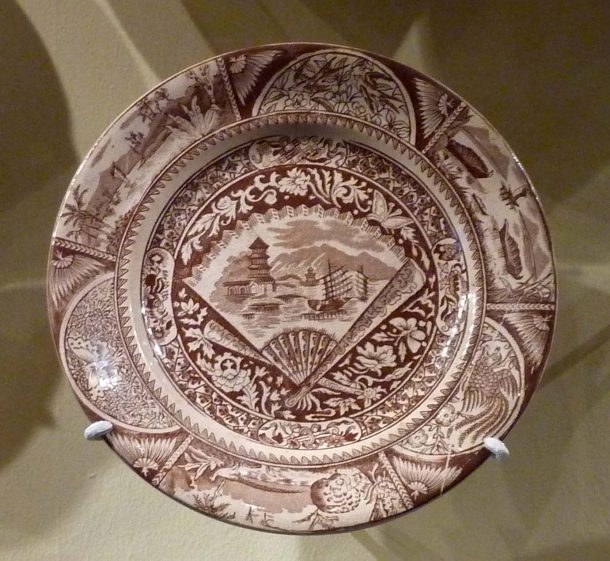 Plate with Johore pattern,