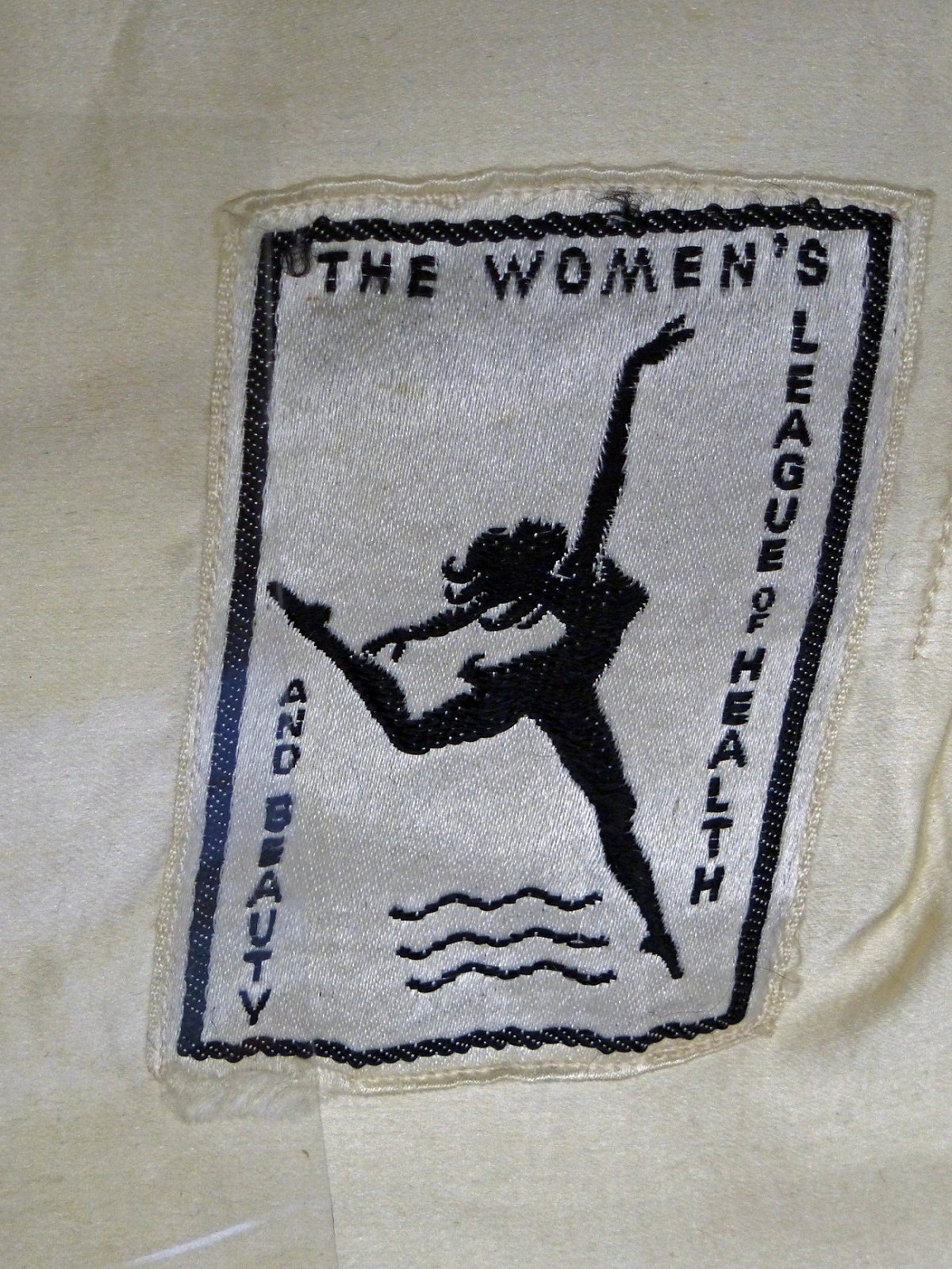 Label in women's gym suit